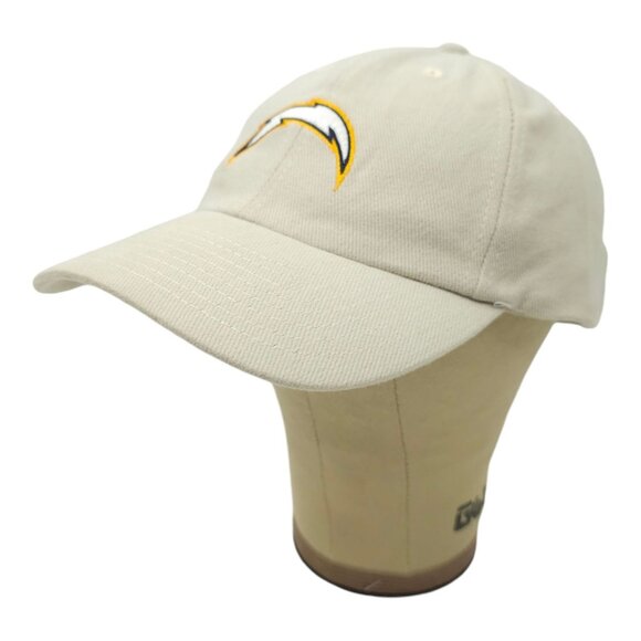 NFL Los Angeles Chargers Football Adjustable Strapback Cap Baseball Hat Khaki - Picture 2 of 13